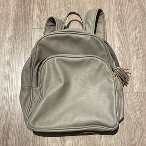 Grey Mini Backpack